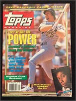 1992 Summer - Topps Magazine - Mark McGwire