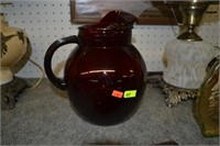 Ruby Red Pitcher