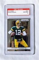 2013 Prizm Aaron Rodgers Football Card Graded