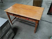 Rattan desk table