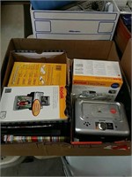 Box of Kodak cameras, etc