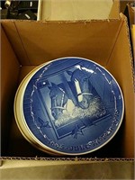 Box of collectible plates,etc