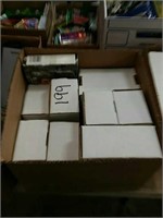Box of baseball cards