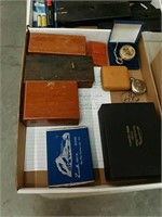 Box of scales, pocket watches