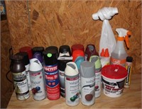 SELECTION OF SPRAY PAINT AND MORE