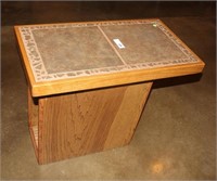TILE TOPPED SIDE TABLE
