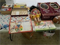 A Vintage collection of play things, a