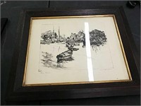 Framed 15 inch by 18 inch vintage Engraving

R2