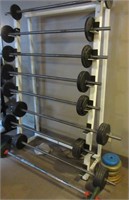 Barbell Rack with Weights