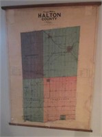 Rare Halton County Wall Map