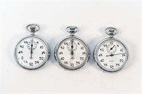 (3) ARISTO POCKET STOP WATCH TIMERS