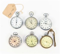 GROUP OF POCKET STOP WATCH TIMERS