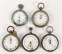 GROUP OF SWISS POCKET WATCH TIMERS