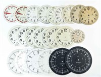 GROUPING OF M. LOW SHIPS CLOCK DIALS