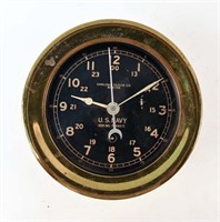 CHELSEA WWII US NAVY SHIPS DECK CLOCK