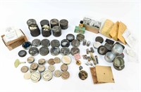 GROUPING OF MISC POCKET WATCH PARTS ETC