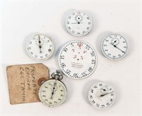 GROUP OF POCKET STOP WATCH TIMER MOVEMENTS