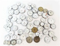 GROUPING OF POCKET WATCH MOVEMENTS & DIALS
