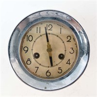 WATERBURY NICKEL FINISH SHIPS DECK CLOCK