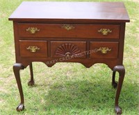 SOLID BENCH-MADE MAHOGANY LOW-BOY CHIPPENDALE