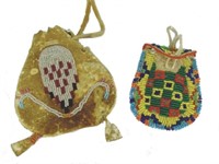 2 Beaded Pouches