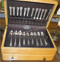 SILVER PLATED FLATWARE SERVICE