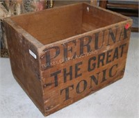 OLD ADVERTISING BOX PERUNA THE GREAT TONIC