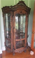 Majestic Carved Curio Cabinet