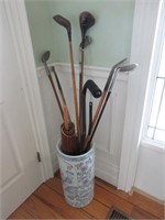 Early Wooden Shaft Golf Clubs