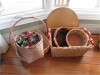 Grouping of Wicker Baskets