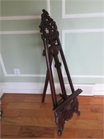 Mahogany Carved Easel