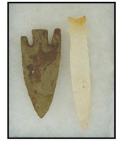 2 Stone Spear Points