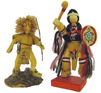 2 Iroquois Corn Husk Dolls