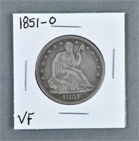 1851-O Seated Liberty Half Dollar