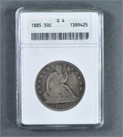 1885 Seated Liberty Half Dollar