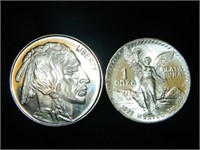 2x .999 Fine Silver Rounds - Buffalo Nickel