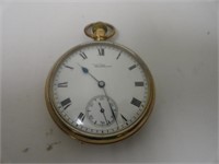 1879 J.W. BENSON 9K GOLD WALTHAM POCKET WATCH