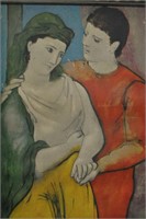 Picasso "The Lovers" Copy Oil on Canvas