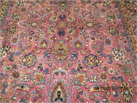 Hand knotted area carpet  8 X 10'