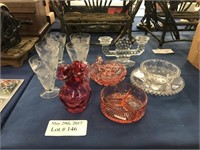 GROUP OF COLLECTIBLE GLASSWARE CANDLEWICK,