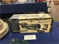 BARSKA 20, 60"X60" POWERED SPOTTING SCOPE LIKE NEW