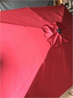 9' Oblong Patio Umbrella - Red
