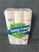 12 Rolls Sponge Paper Towels