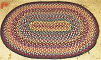 Five Berks County Antique Oval Rag Rugs