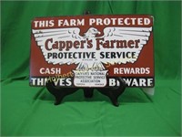 CAPPER'S FARMER PROTECTIVE SERVICE SIGN