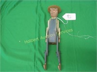 WOODEN FOLKART JOINTED PUPPET