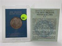 1883-O NEW ORLEANS MORGAN SILVER DOLLAR - CASED WI