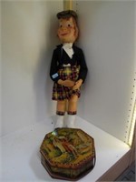 VINTAGE SCOTCH DOLL - APPROX 28" TALL (CLOTH & RUB