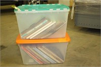 (2) Totes of Record Albums