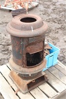 Charter Oak Cast Iron Pot Belly Stove